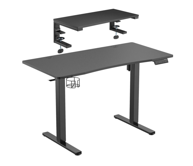 Silver Monkey Biurko elektryczne ED-120 black + Podstawka pod monitor EE-2 - 1351462 - zdjęcie